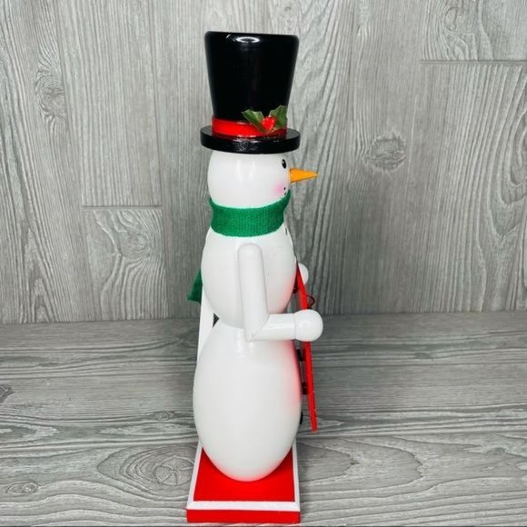 Snowman Christmas count down advent calendar magnetic nutcracker decoration - Picture 3 of 6